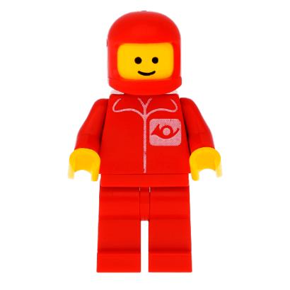 Фигурка Lego People 973pb0035 Post Office Red Legs Red Classic Helmet City post002 Б/У - Retromagaz