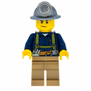 Фігурка Lego Construction 973pb1252 Miner Mining Helmet Sweat Drops City cty0311 Б/У