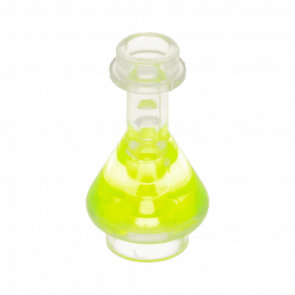 Посуд Lego Bottle Erlenmeyer Flask with Trans-Neon Green Fluid 93549pb03 6043293 6279202 Trans Clear Б/У - Retromagaz