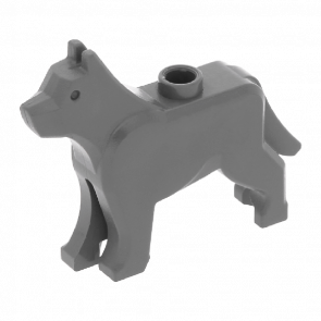 Фигурка Lego Земля Dog Wolf Animals 48812 4225281 Dark Bluish Grey Б/У