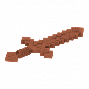 Зброя Lego Minecraft Sword Pixelated 18787 6093622 Reddish Brown Б/У