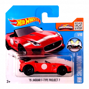 Машинка Базова Hot Wheels '15 Jaguar F-Type Project 7 Showroom 1:64 DHR26 Red - Retromagaz