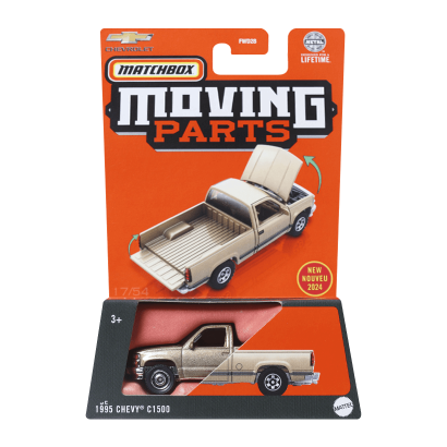 Тематическая Машинка Matchbox 1995 Chevy C1500 Moving Parts 1:64 FWD28/HVM83 Gold - Retromagaz