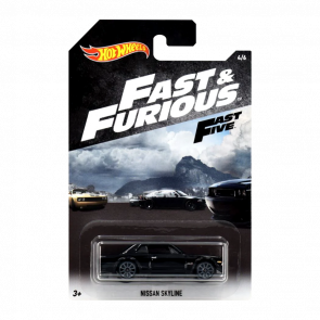 Тематична Машинка Hot Wheels Nissan Skyline Fast & Furious 1:64 FKF13 Black - Retromagaz