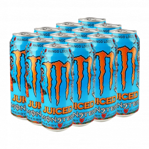 Набір Напій Енергетичний Monster Energy 12шт Juiced Mango Loco 500ml - Retromagaz