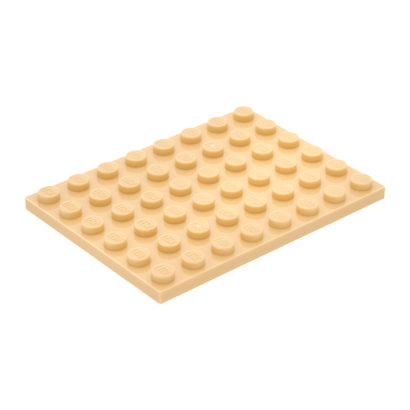 Пластина Lego Обычная 6 x 8 3036 6070501 Tan 4шт Б/У - Retromagaz