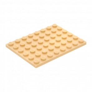 Пластина Lego Обычная 6 x 8 3036 6070501 Tan 4шт Б/У