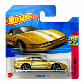 Машинка Базовая Hot Wheels '84 Corvette The `80S 1:64 HKG83 Gold - Retromagaz