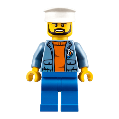 Фигурка Lego Coast Guard 973pb2864 Ship Captain City cty0864 Б/У - Retromagaz