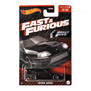 Тематическая Машинка Hot Wheels Toyota Supra Fast & Furious 1:64 HNR95 Black