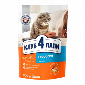 Сухой Корм для Кошек Клуб 4 Лапы Premium Adult Лосось 300g