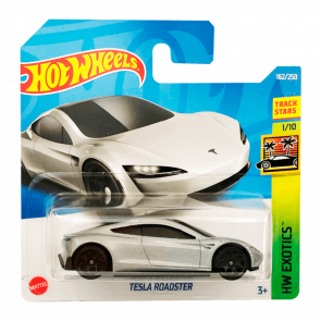 Машинка Базова Hot Wheels Tesla Roadster Exotics 1:64 HCV04 Silver - Retromagaz