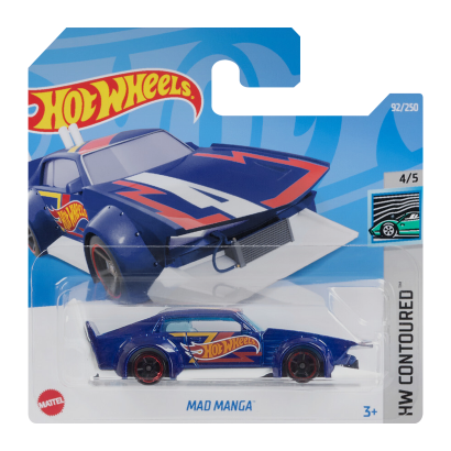 Машинка Базова Hot Wheels Mad Manga Contoured 1:64 HCV22 Blue - Retromagaz