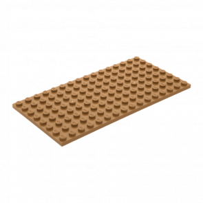 Пластина Lego Обычная 8 x 16 92438 4624163 Dark Tan 2шт Б/У