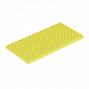 Пластина Lego Duplo 8 x 16 6490 61310 4247341 4598908 6019202 Bright Light Yellow Б/У