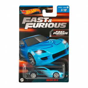 Тематична Машинка Hot Wheels Mazda RX-8 Fast & Furious 1:64 HNR88/HNT13 Black - Retromagaz