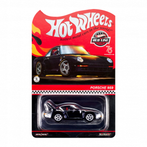 Машинка Premium Hot Wheels Porsche 959 Red Line Club RLC 1:64 HNL18 Black