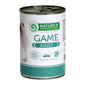 Вологий Корм Nature's Protection для Собак з Харчовою Алергією Nature's Protection Adult Game 400g - Retromagaz