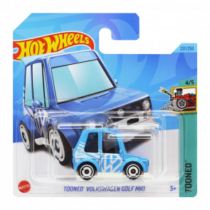 Машинка Базовая Hot Wheels Tooned Volkswagen Golf MK1 Treasure Hunts Tooned 1:64 HKK96 Light Blue