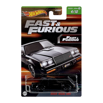 Тематическая Машинка Hot Wheels Buick Regal GNX Fast & Furious 1:64 HNR88/HNT04 Black - Retromagaz