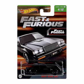 Тематическая Машинка Hot Wheels Buick Regal GNX Fast & Furious 1:64 HNR88/HNT04 Black - Retromagaz