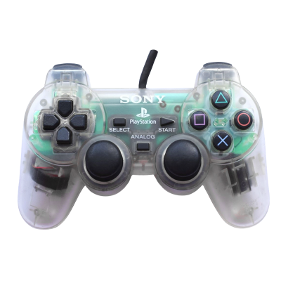 Геймпад Проводной Sony PlayStation 2 DualShock 2 SCPH-10010 Crystal Б/У - Retromagaz