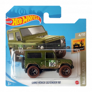 Машинка Базова Hot Wheels Land Rover Defender 90 Baja Blazers 1:64 GRX66 Green - Retromagaz