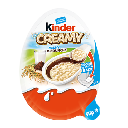 Шоколадне Яйце Kinder Creamy Milky & Crunchy 19g - Retromagaz