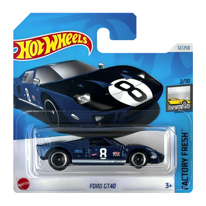 Машинка Базова Hot Wheels Ford GT40 Factory Fresh 1:64 HTD34 Blue - Retromagaz