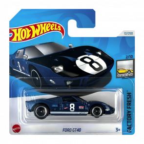 Машинка Базовая Hot Wheels Ford GT40 Factory Fresh 1:64 HTD34 Blue