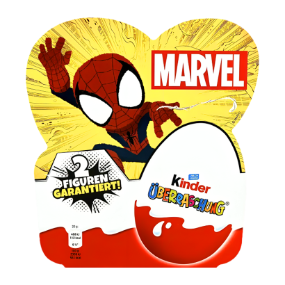 Шоколадне Яйце Kinder 4шт Marvel 80g - Retromagaz