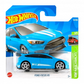 Машинка Базова Hot Wheels Ford Focus RS Hatchbacks 1:64 HCV28 Blue - Retromagaz