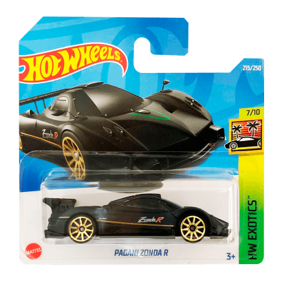 Машинка Базовая Hot Wheels Pagani Zonda R Exotics 1:64 HCT02 Black - Retromagaz