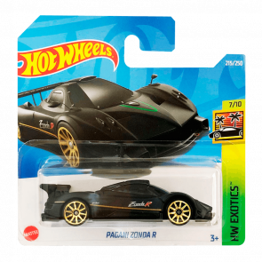 Машинка Базовая Hot Wheels Pagani Zonda R Exotics 1:64 HCT02 Black