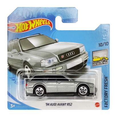 Машинка Базовая Hot Wheels '94 Audi Avant RS2 Factory Fresh 1:64 GTB75 Silver - Retromagaz