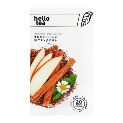 Чай Пакетированный Фруктовый Hello Tea Яблочный Штрудель 40g - Retromagaz