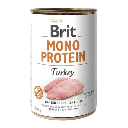 Вологий Корм для Собак Brit Care Mono Protein Індичка 400g - Retromagaz