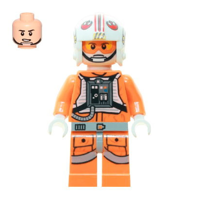 Фігурка Lego Джедай Luke Skywalker Pilot Printed Legs Star Wars sw0461 Б/У - Retromagaz