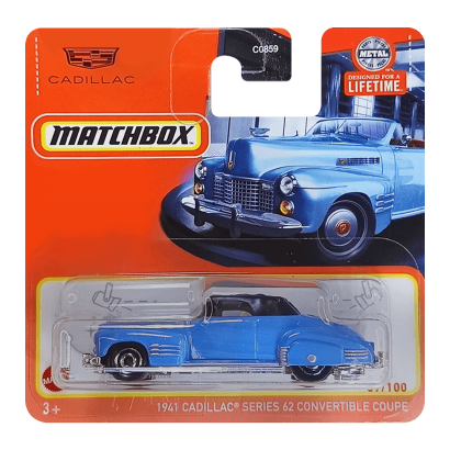 Машинка Большой Город Matchbox '41 Cadillac Series 62 Showroom 1:64 GKK27/HVL57/HVN85 Blue - Retromagaz