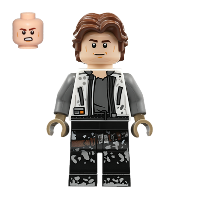 Фігурка Lego Повстанець Han Solo White Jacket Black Legs Star Wars sw0915 Б/У - Retromagaz