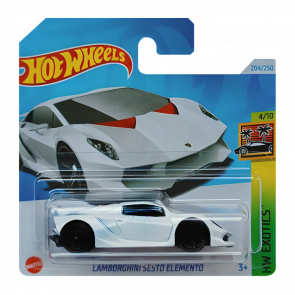 Машинка Базовая Hot Wheels Lamborghini Sesto Elemento Exotics 1:64 HTC23 White - Retromagaz