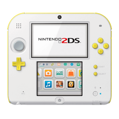 Консоль Nintendo 2DS Модифікована 32GB White Yellow + 10 Вбудованих Ігор Б/У - Retromagaz