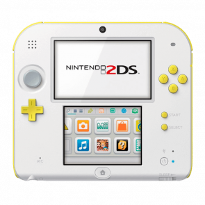 Консоль Nintendo 2DS Модифікована 32GB White Yellow + 10 Вбудованих Ігор Б/У - Retromagaz