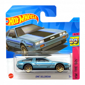 Машинка Базова Hot Wheels DMC Delorean The `80S 1:64 HKG84 Silver - Retromagaz