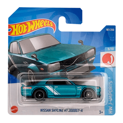 Машинка Базова Hot Wheels Nissan Skyline H/T 2000GT-X J-Imports 1:64 HCV11 Green - Retromagaz