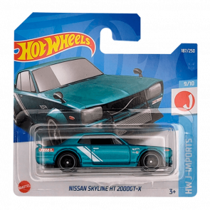 Машинка Базова Hot Wheels Nissan Skyline H/T 2000GT-X J-Imports 1:64 HCV11 Green - Retromagaz