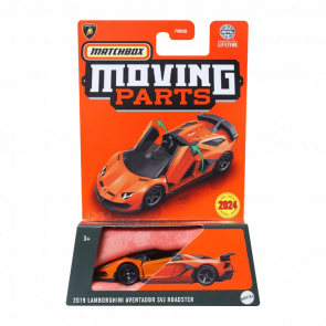 Тематична Машинка Matchbox 2019 Lamborghini Aventador SVJ Roadster Moving Parts 1:64 FWD28/HLG03 Orange - Retromagaz