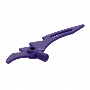 Оружие Lego Топор 20шт Crescent Blade Serrated with Bar 98141 4651825 Dark Purple Б/У - Retromagaz