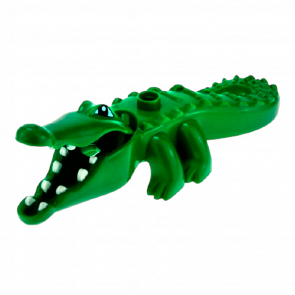 Фігурка Lego Animals Alligator Crocodile Large with Opening Jaw and Narrow Snout Duplo 53915c01 1 Green Б/У - Retromagaz