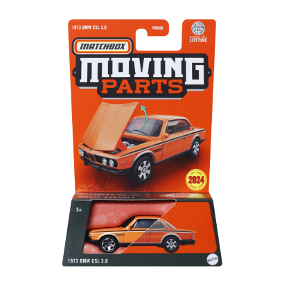 Тематическая Машинка Matchbox 1973 BMW CSL 3.0 Moving Parts 1:64 FWD28/HVM70 Orange - Retromagaz